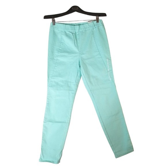 Aeropostale Bethany Mota Women‎ Jeggings Sz L 32X28 Skinny STRETCH TURQUOISE - Picture 1 of 8